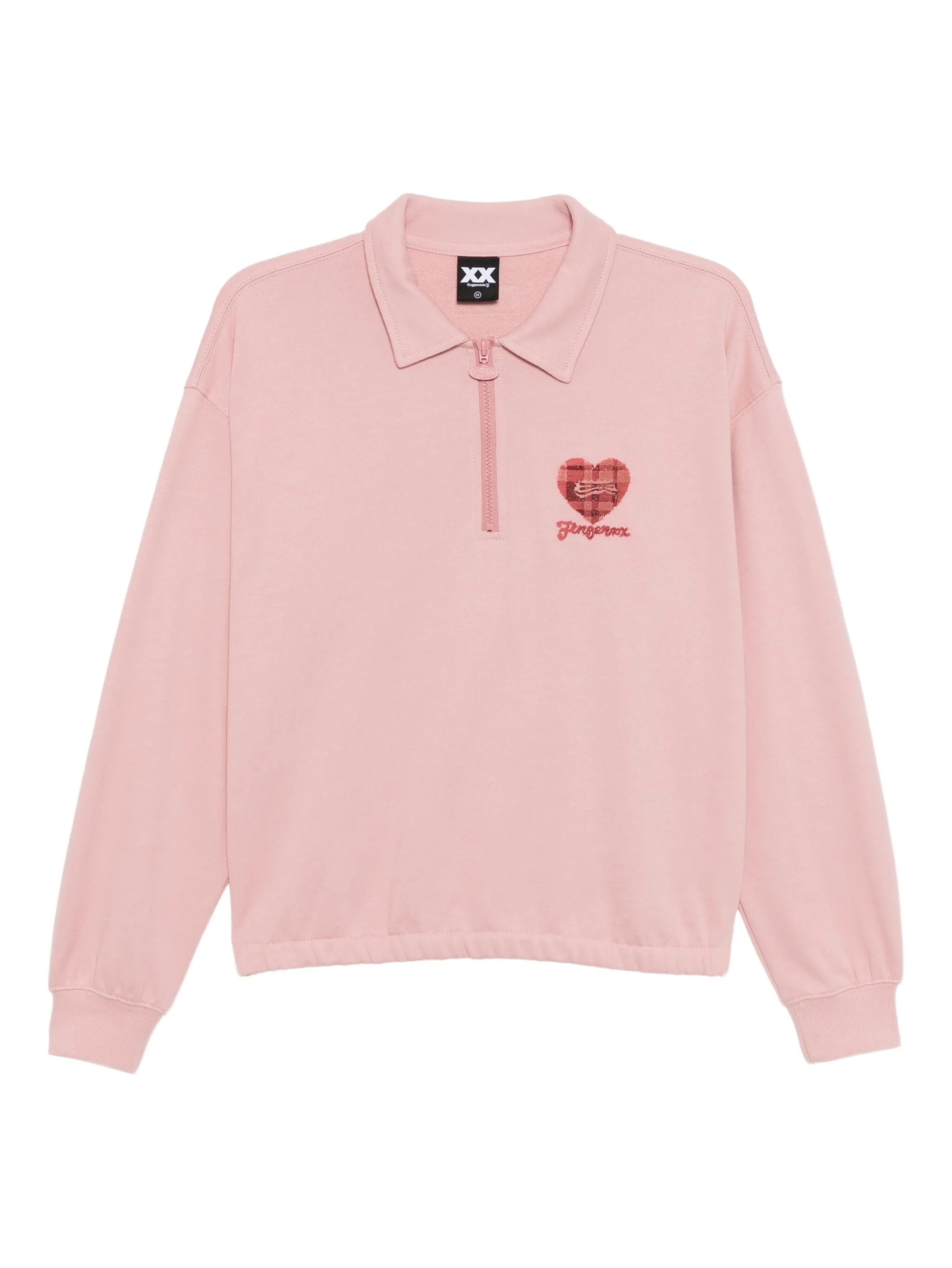 

Толстовка с вышитым логотипом Fingercroxx, розовый