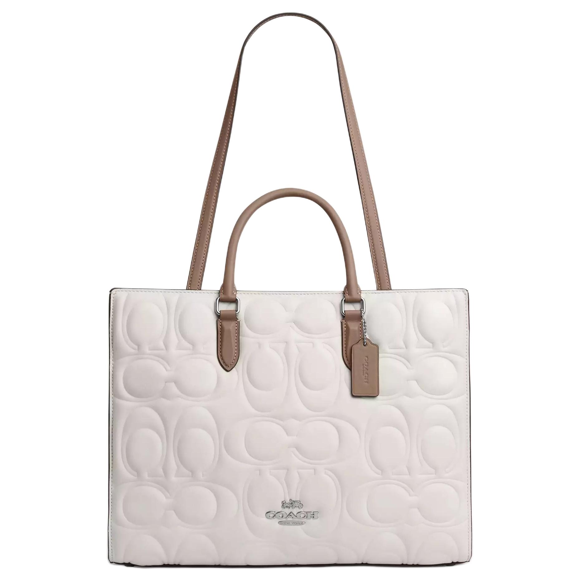 

COACH Магги гладкая кожаная сумка-тоут