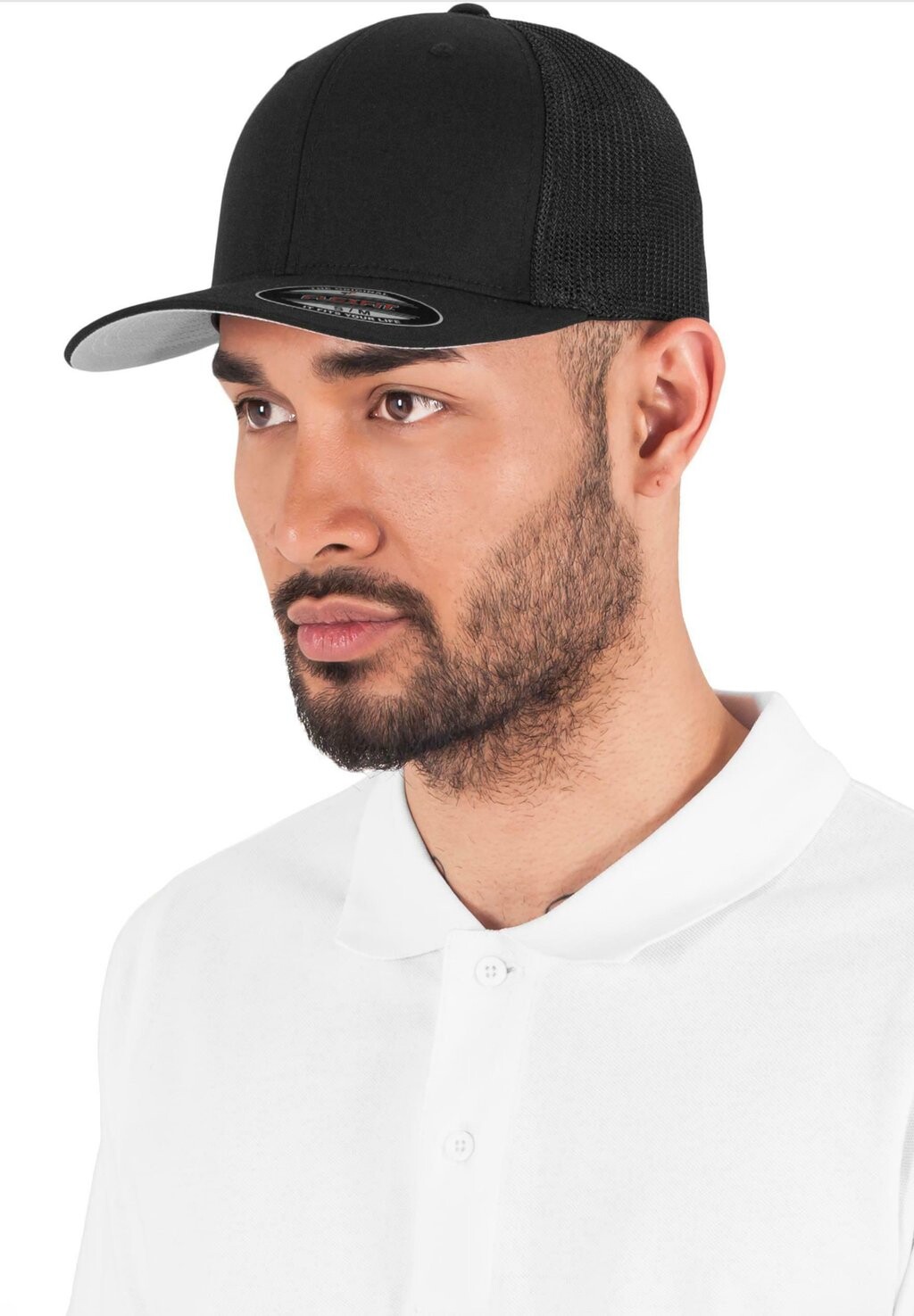 

Кепка Unisex Trucker Flexfit, черная