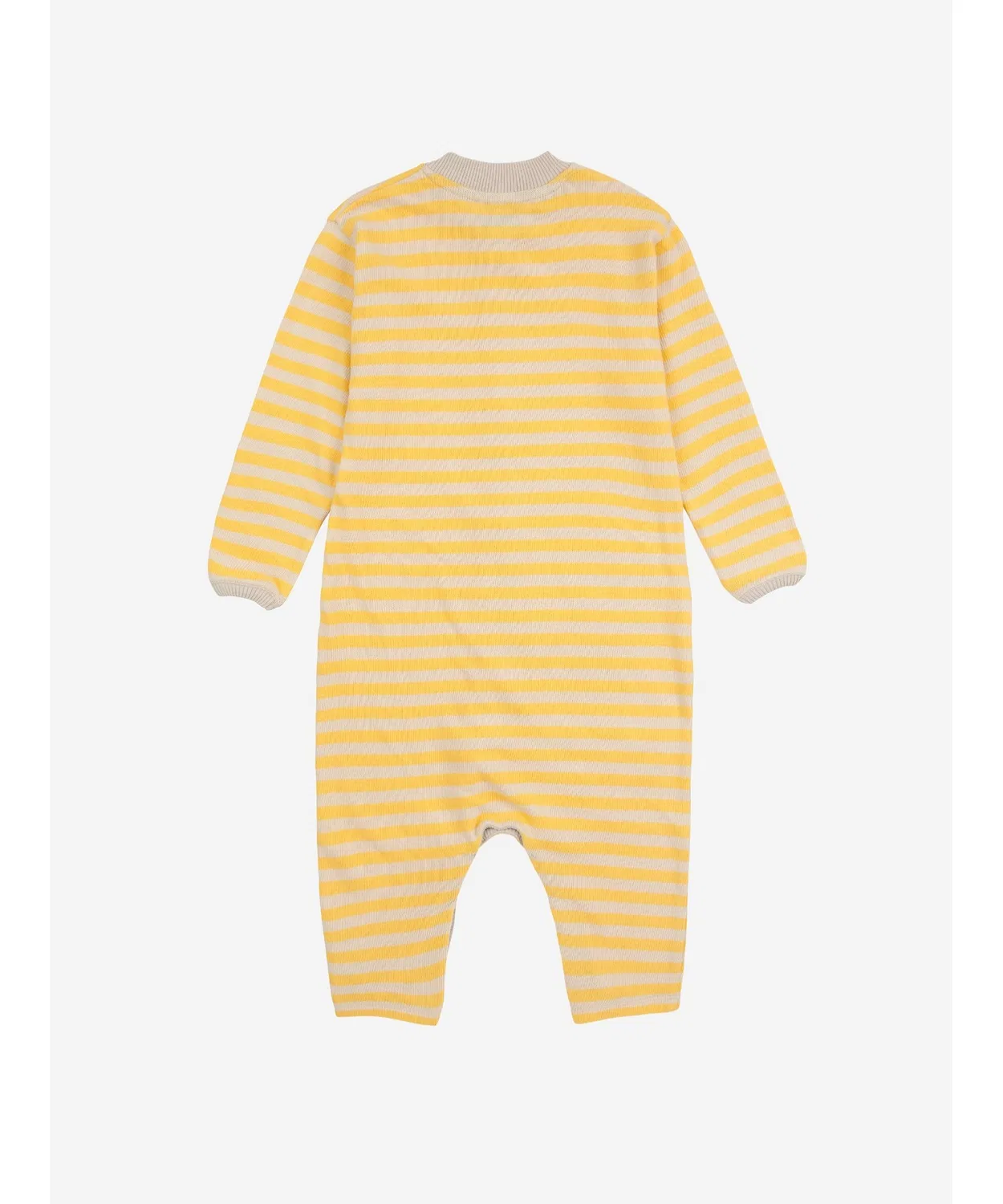 Детский комбинезон Baby Stripes terry overall, желтый в полоску, хлопок — фото 2