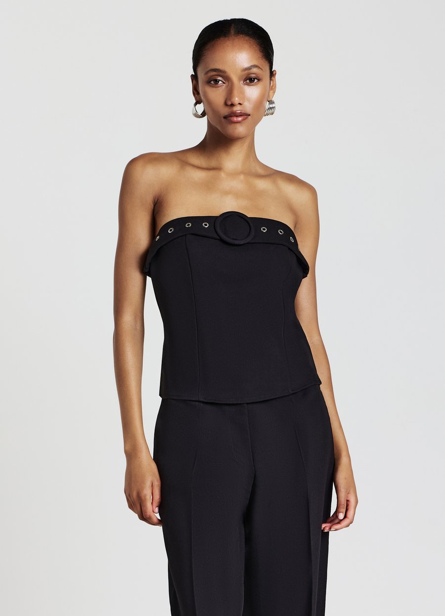 

Топ Calliope CON FIBBIA DECORATIVA, Ultrablack/Black