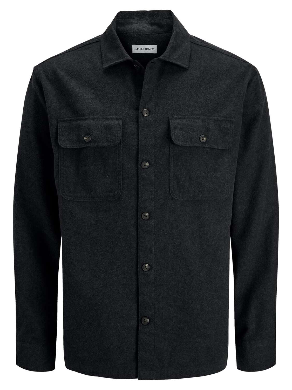 

JACK & JONES Рубашка на пуговицах 'Charge' черного цвета Regular fit