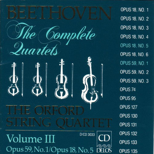 

CD диск Beethoven / Orford String Quartet: Complete Quartets 3