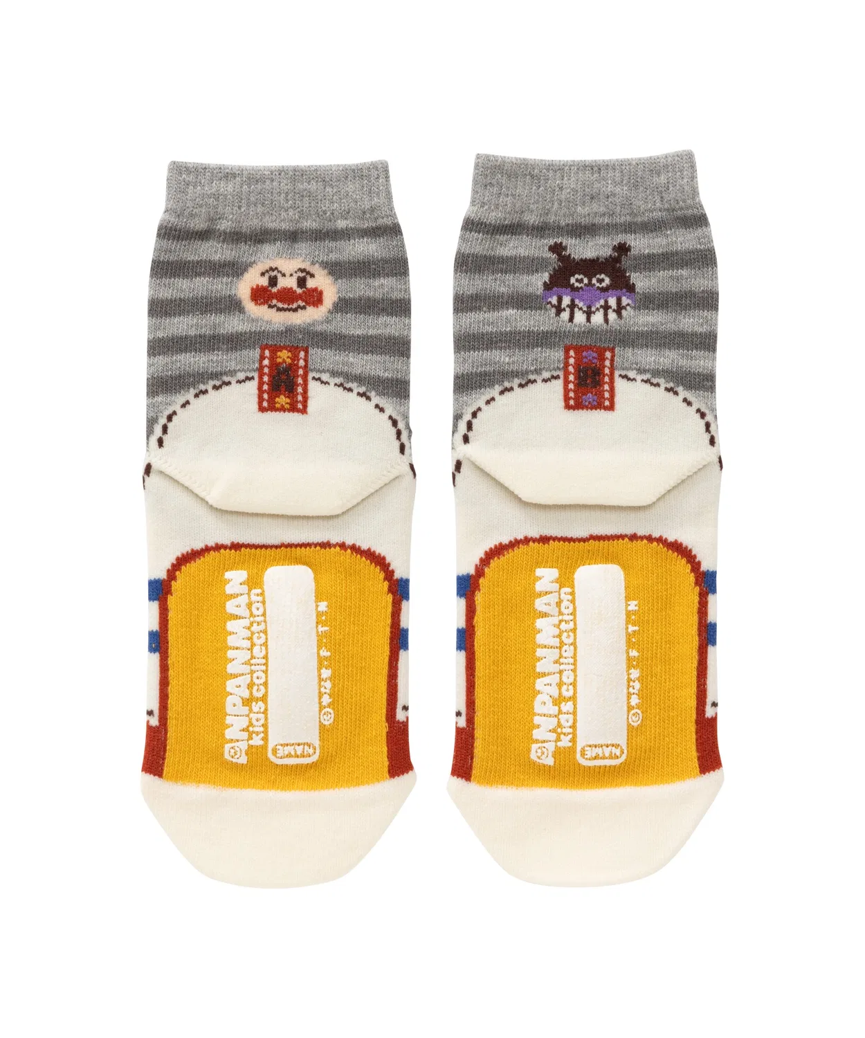 Носки Anpanman Baikinman в стиле кроссовок, коричневые — фото 3
