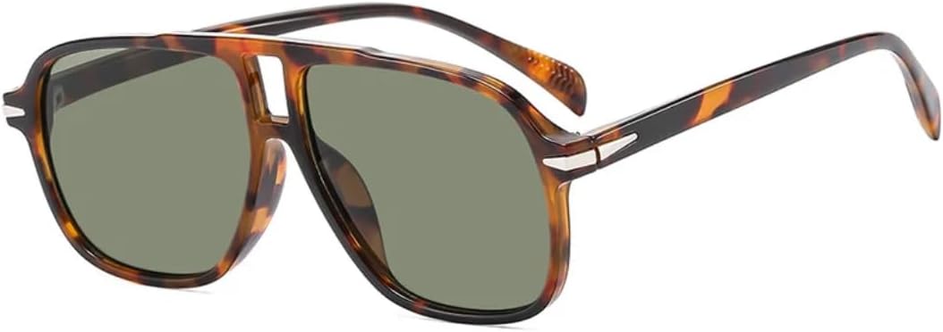 

Солнцезащитные очки с защитой от УФ-излучения UV400 | Толстая оправа с двойной перемычкой | Линзы ярких цветов для занятий спортом на открытом воздухе и вождения DSVIGF, Leopard Green