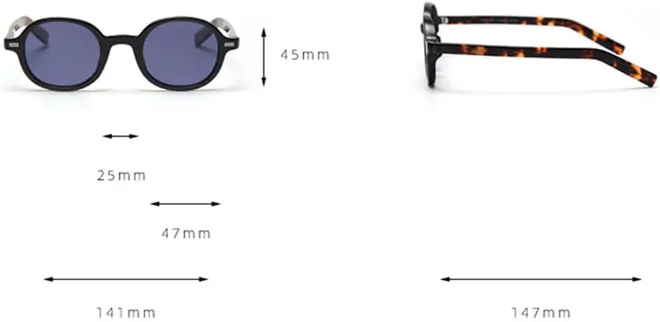 

Ретро овальные солнцезащитные очки для мужчин, поляризованные, с защитой от УФ-излучения UV400, женские, из ацетата, с пружинным креплением VFDHN, Full Black