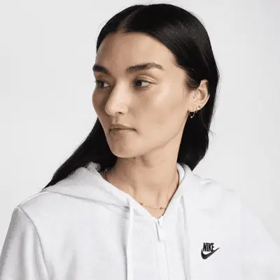 Худи Nike Sportswear Club Fleece, цвет Birch Heather/Black — фото 4