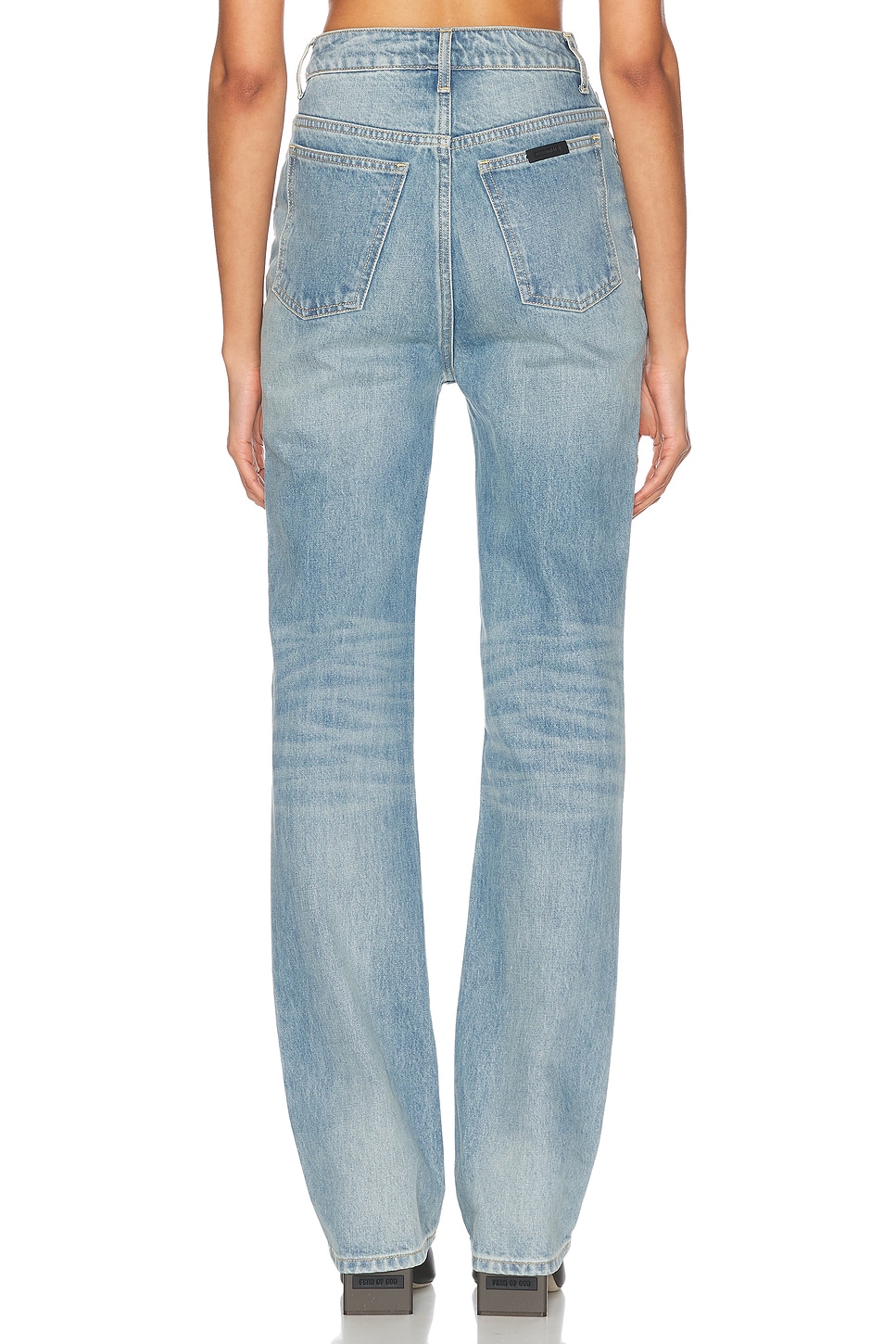 Узкие джинсы Skinny Leg Fear Of God Essentials, Vintage Blue — фото 4