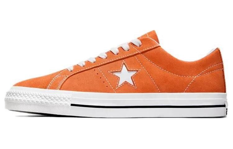 

Обувь для скейтбординга Converse one star унисекс, Chalk White/Core Black/Semi Impact Orange