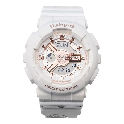 

Часы baby-g analog-digital 'white light pink' Casio, белый