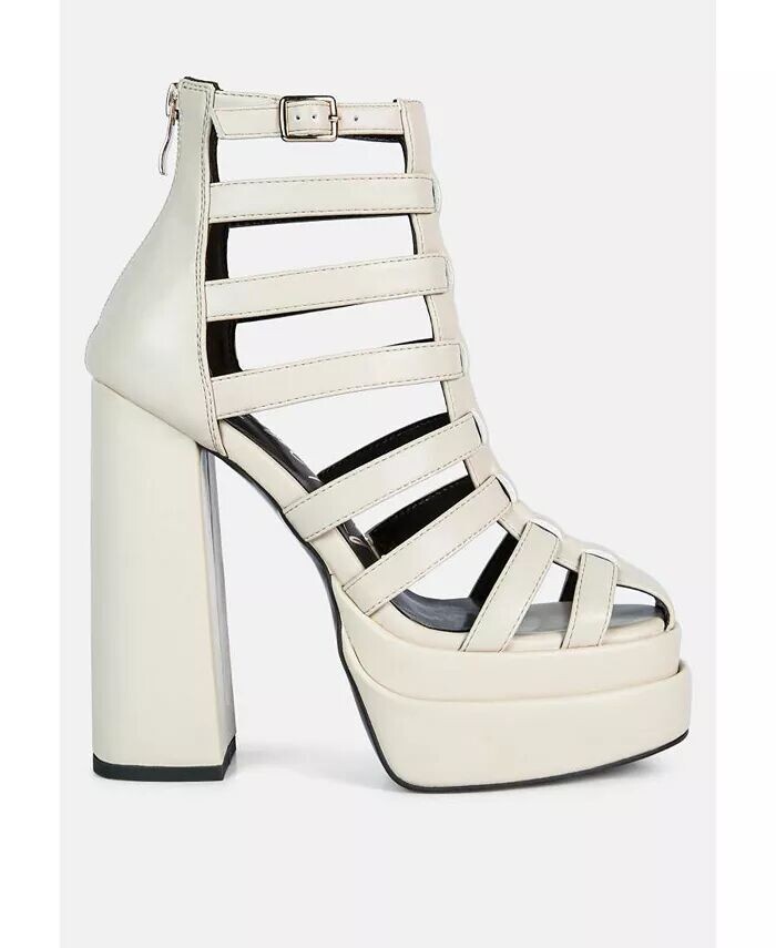 

Сандалии Rielle на высокой платформе в клетку London Rag, бежевый