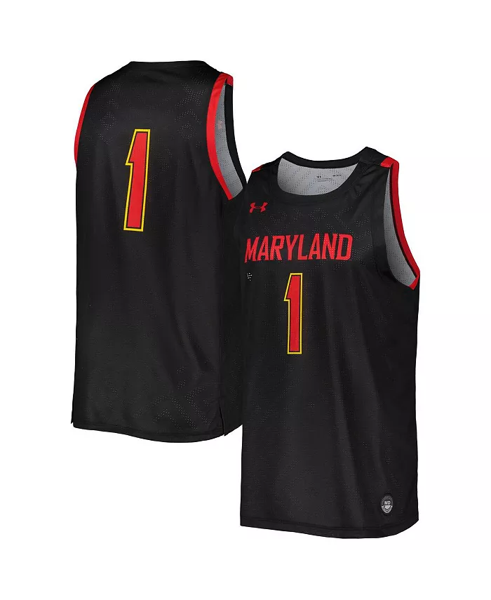 

Мужская черная баскетбольная майка-реплика Maryland Terrapins Under Armour