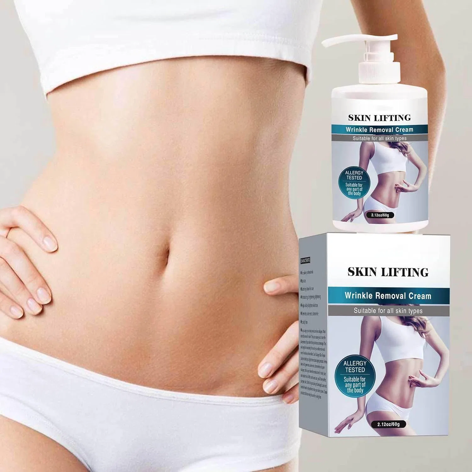 Лосьон для тела Booty Lotion с коллагеном и эластином, белый, 60 г Generic — фото 3