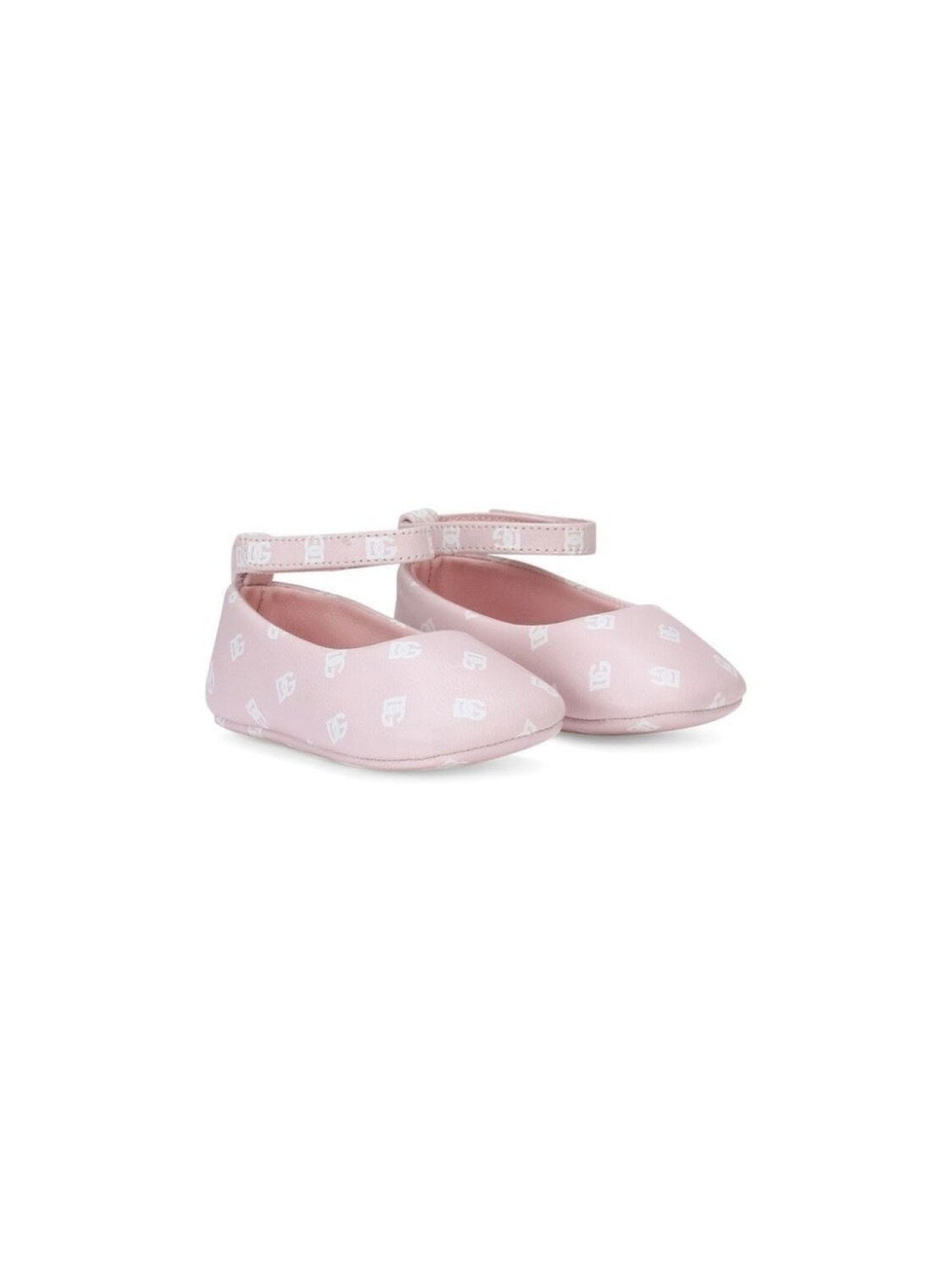 

Dolce & Gabbana Kids балетки с логотипом, розовый