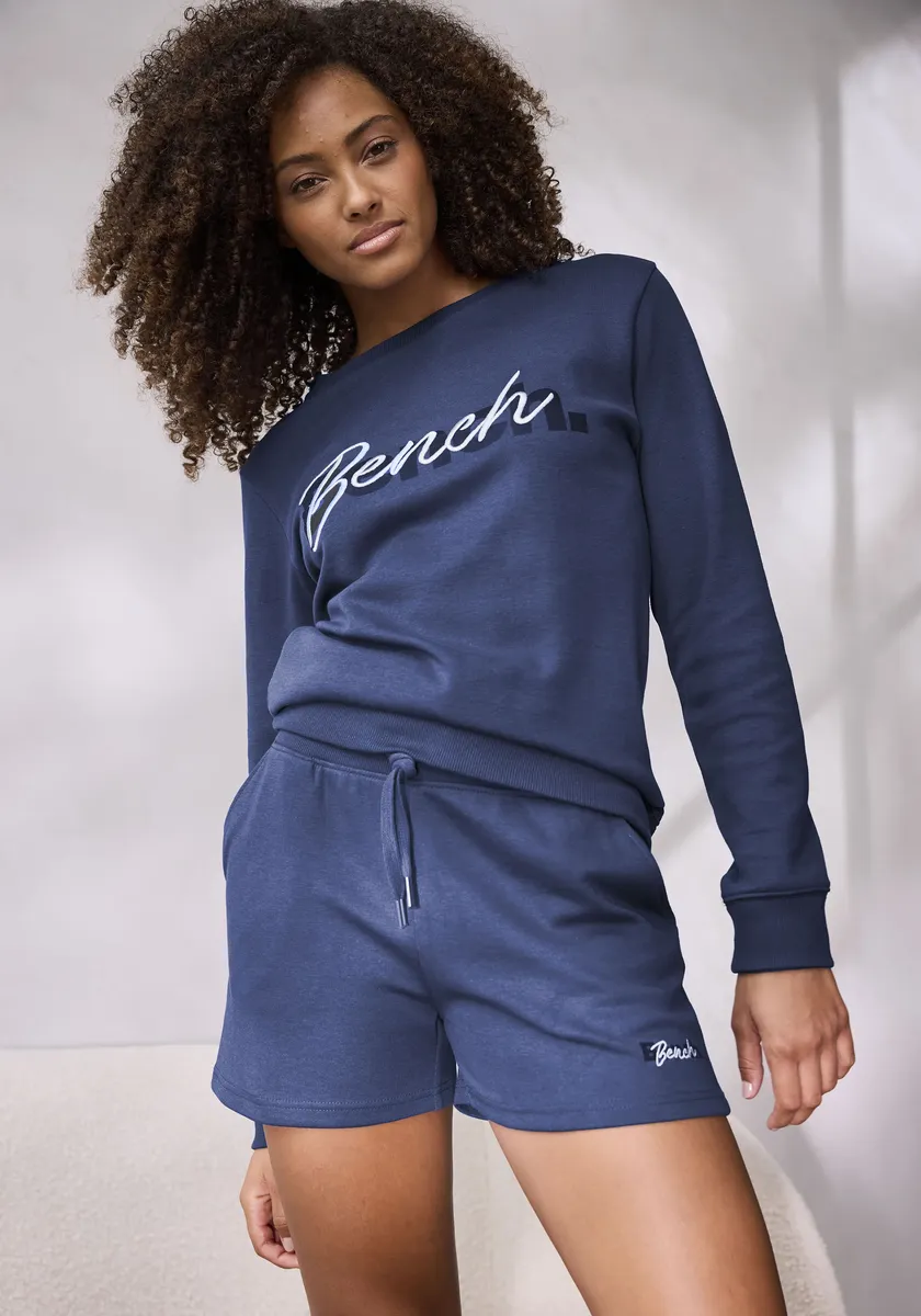 

Bench Шорты для домашней одежды с логотипом и вышивкой Bench Loungewear, цвет морской волны