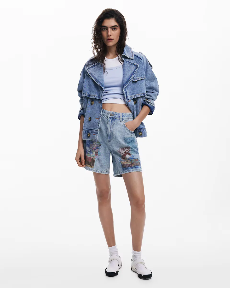 

Женские джинсовые шорты Etnic Desigual, синий