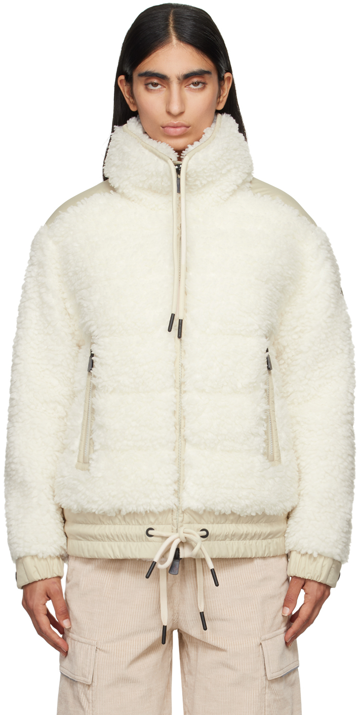 

Куртка-пуховик Off-White Teddy Faux-Swearling Moncler Grenoble