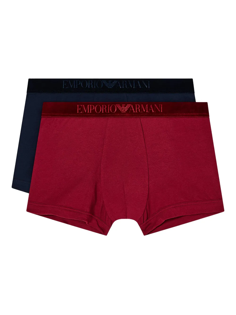 

Боксеры с эластичным поясом и логотипом Emporio Armani, красный