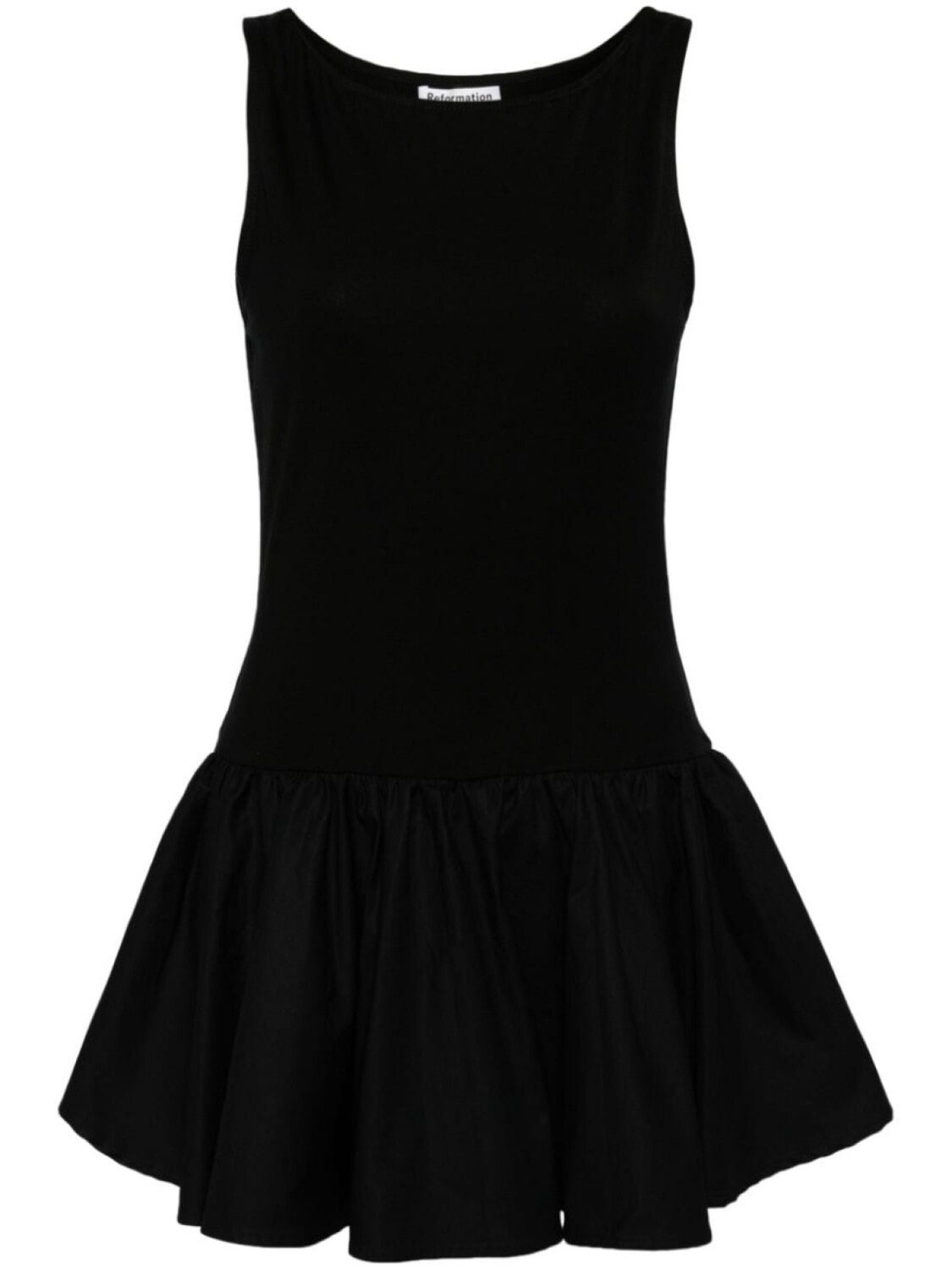

Reformation трикотажное платье мини Defina, черный