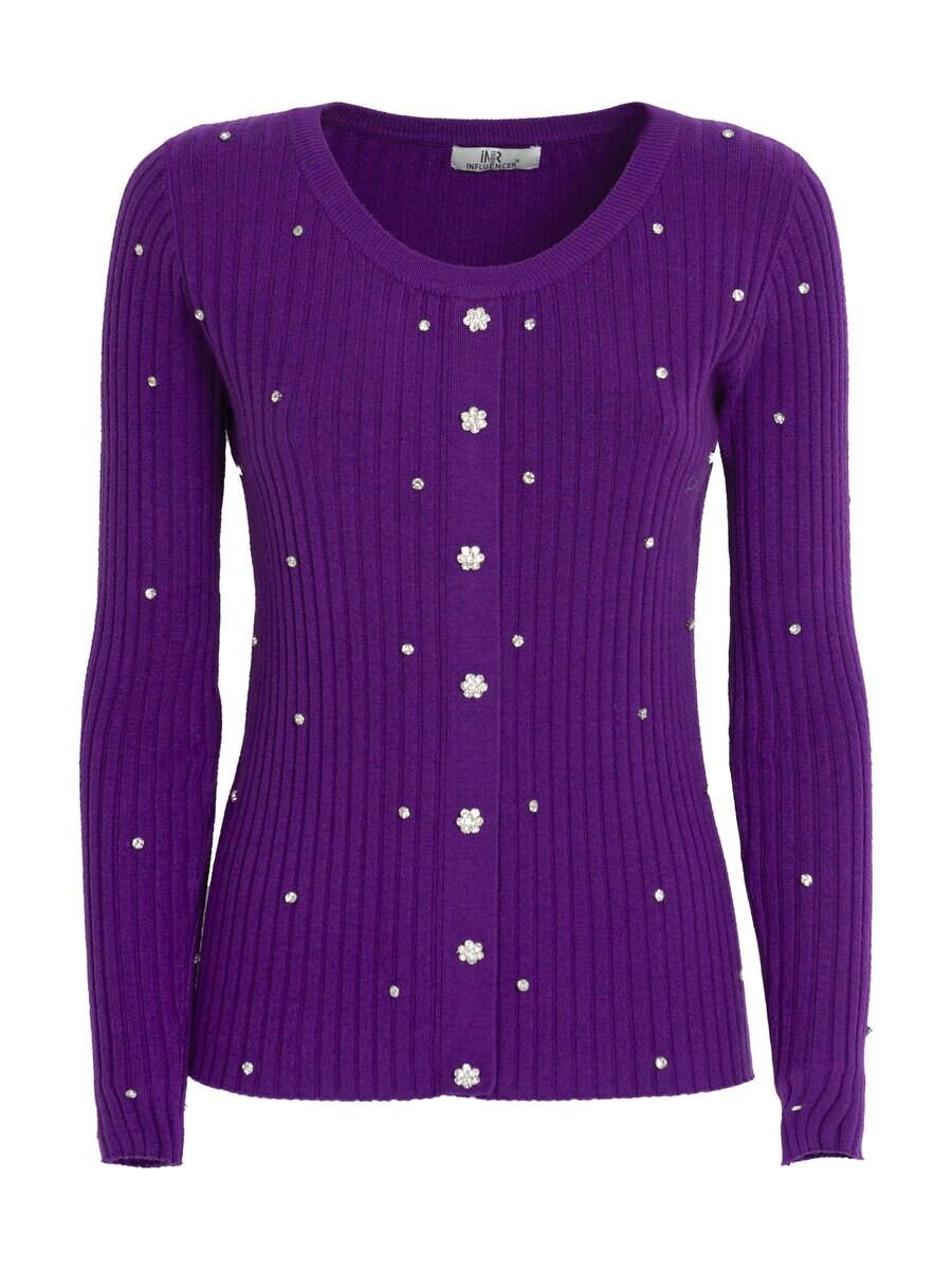 

Кардиган Influencer Knit Cardigan, фиолетовый