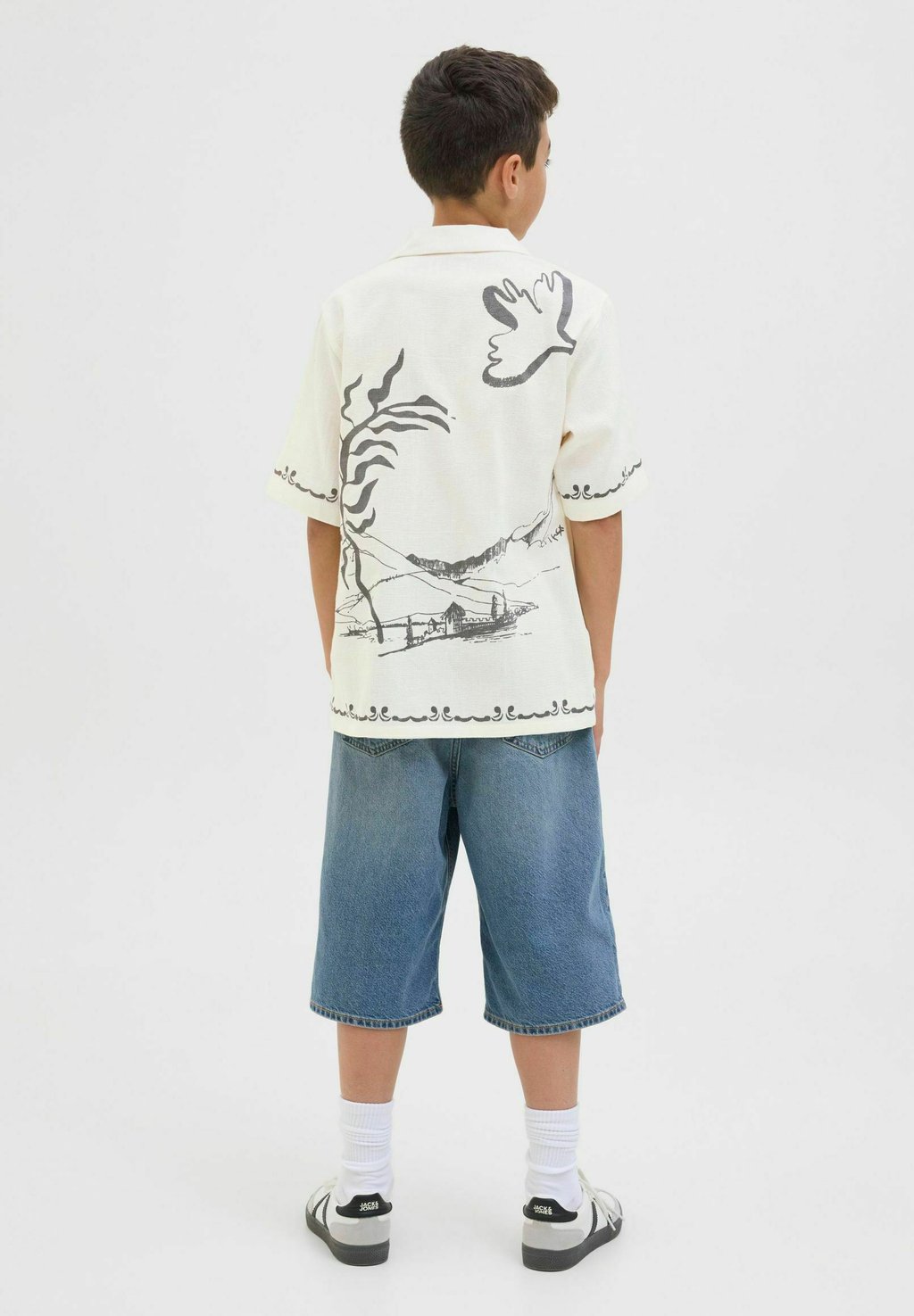 

Рубашка Jack & Jones Junior, слоновая кость