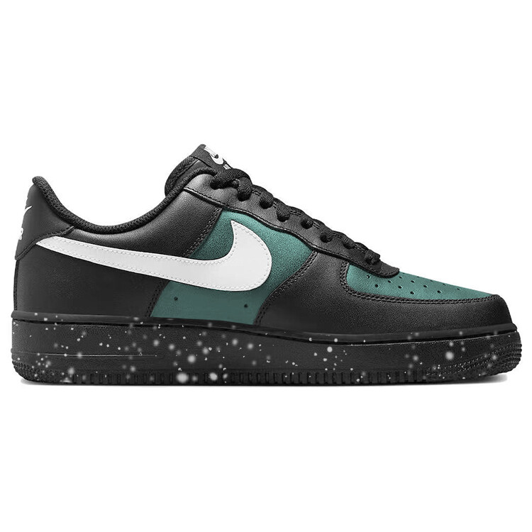 Кроссовки Nike Air Force 1 Skateboarding Shoes Unisex Low-top Black/White/Green, черный — фото 2
