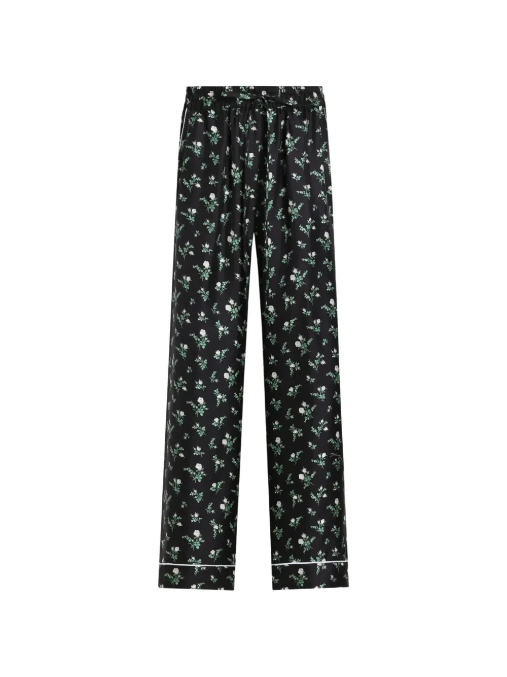 Палаццо с цветочным принтом Dolce & Gabbana, черный