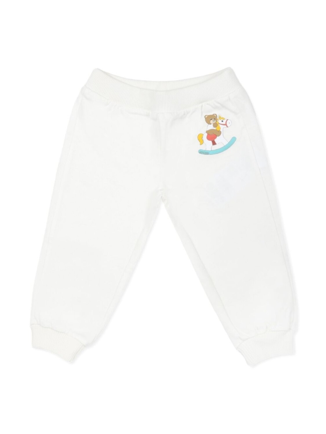 

Спортивные брюки Moschino Kids с принтом Teddy Bear, белый