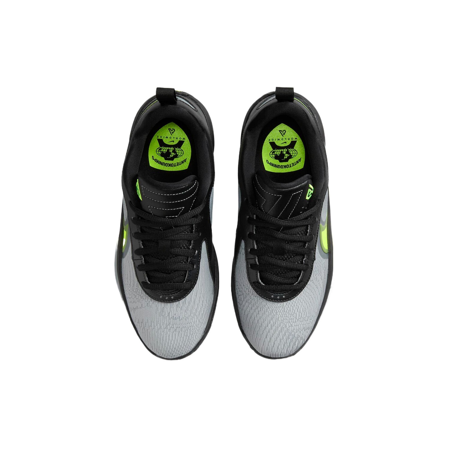 Баскетбольные кроссовки Kids" Начальная школа Nike, цвет Black/Neon Yellow/Neon Yellow/Cool Gray — фото 3
