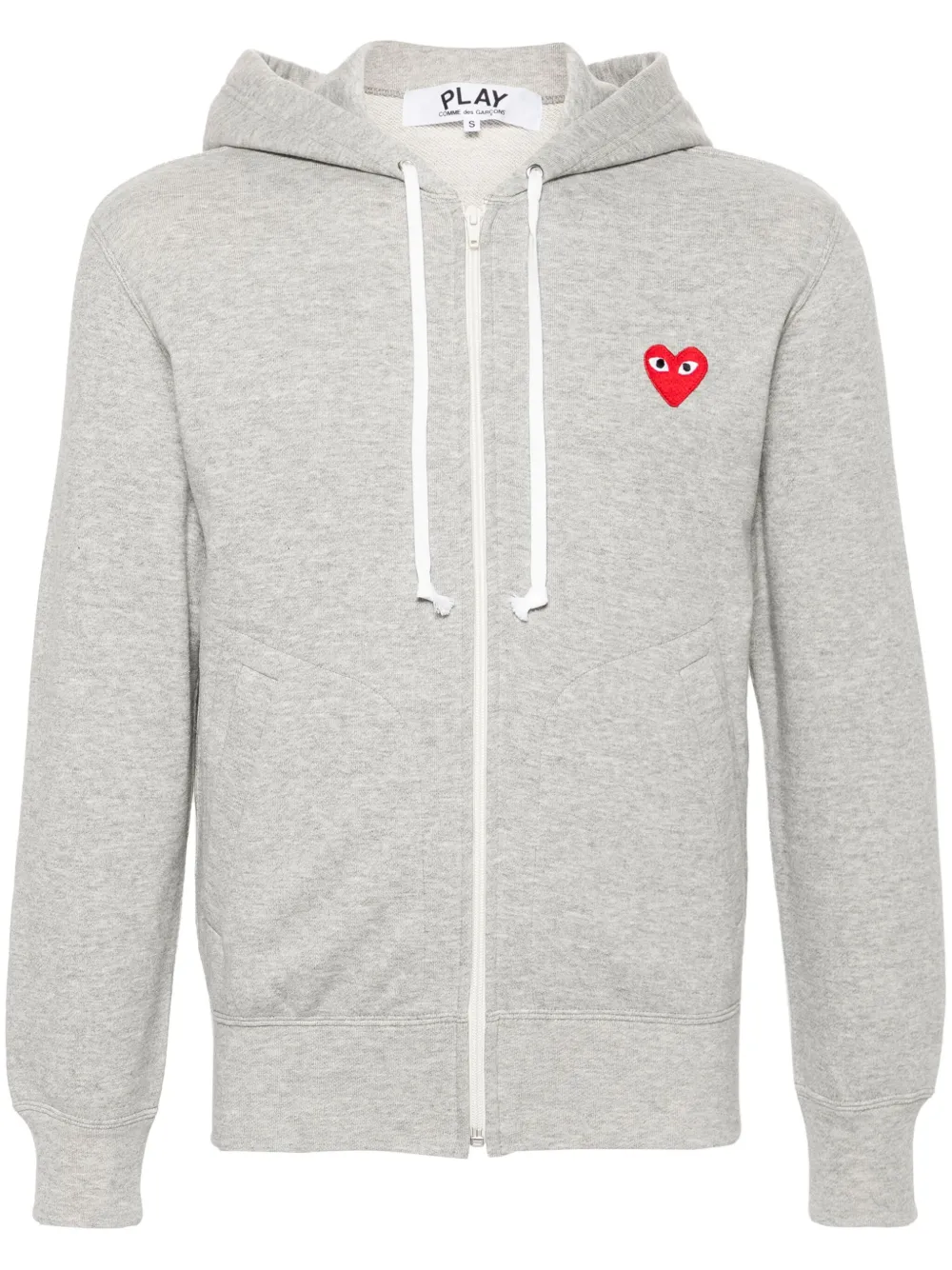 

Меланжевое худи Comme Des Garçons Play, серый