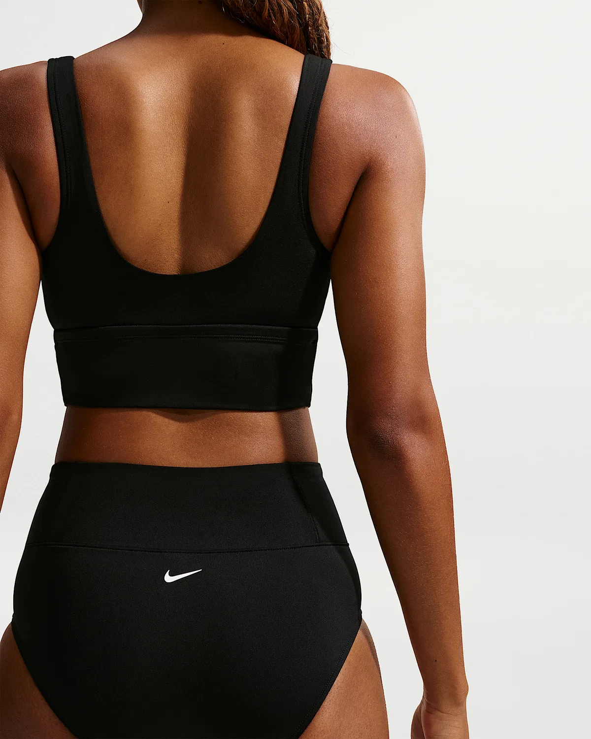 Женские плавки Nike Swim Effortless Essential с высокой талией, Black — фото 4
