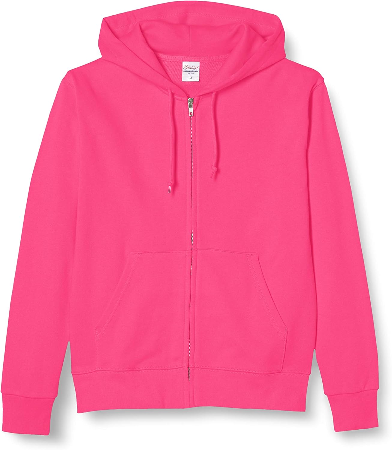 

Мужская толстовка Printstar 00189-NNZ, 273 г, на флисовой подкладке, стандартный капюшон с застежкой-молнией, розовый