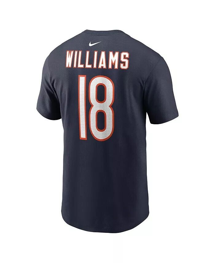 Футболка с именем и номером команды Big Boys and Girls Caleb Williams Navy Chicago Bears 2024 NFL Draft First Round Pick Fuse Nike — фото 3