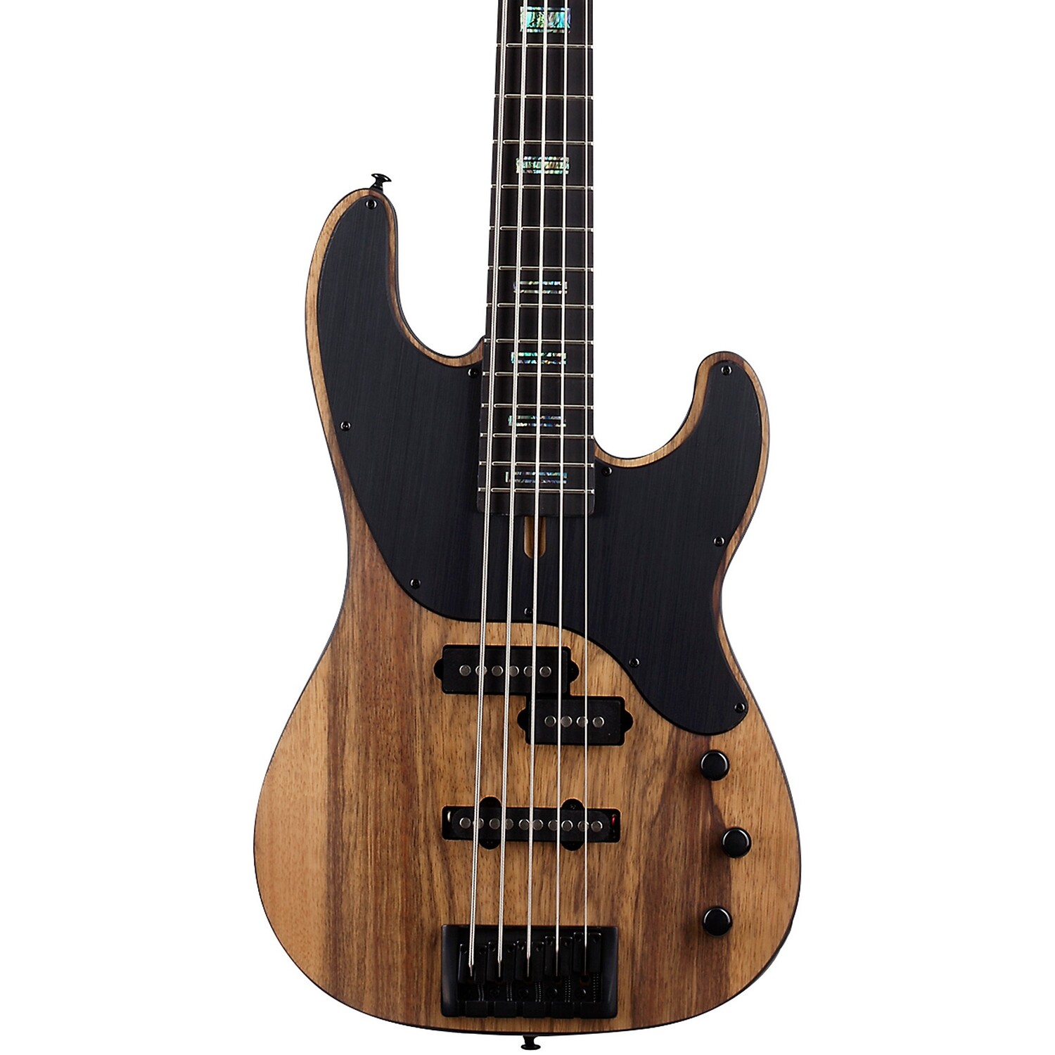 

Schecter Guitar Research Model-T 5 Exotic 5-струнная электрическая бас-гитара Limba Satin Natural черного цвета