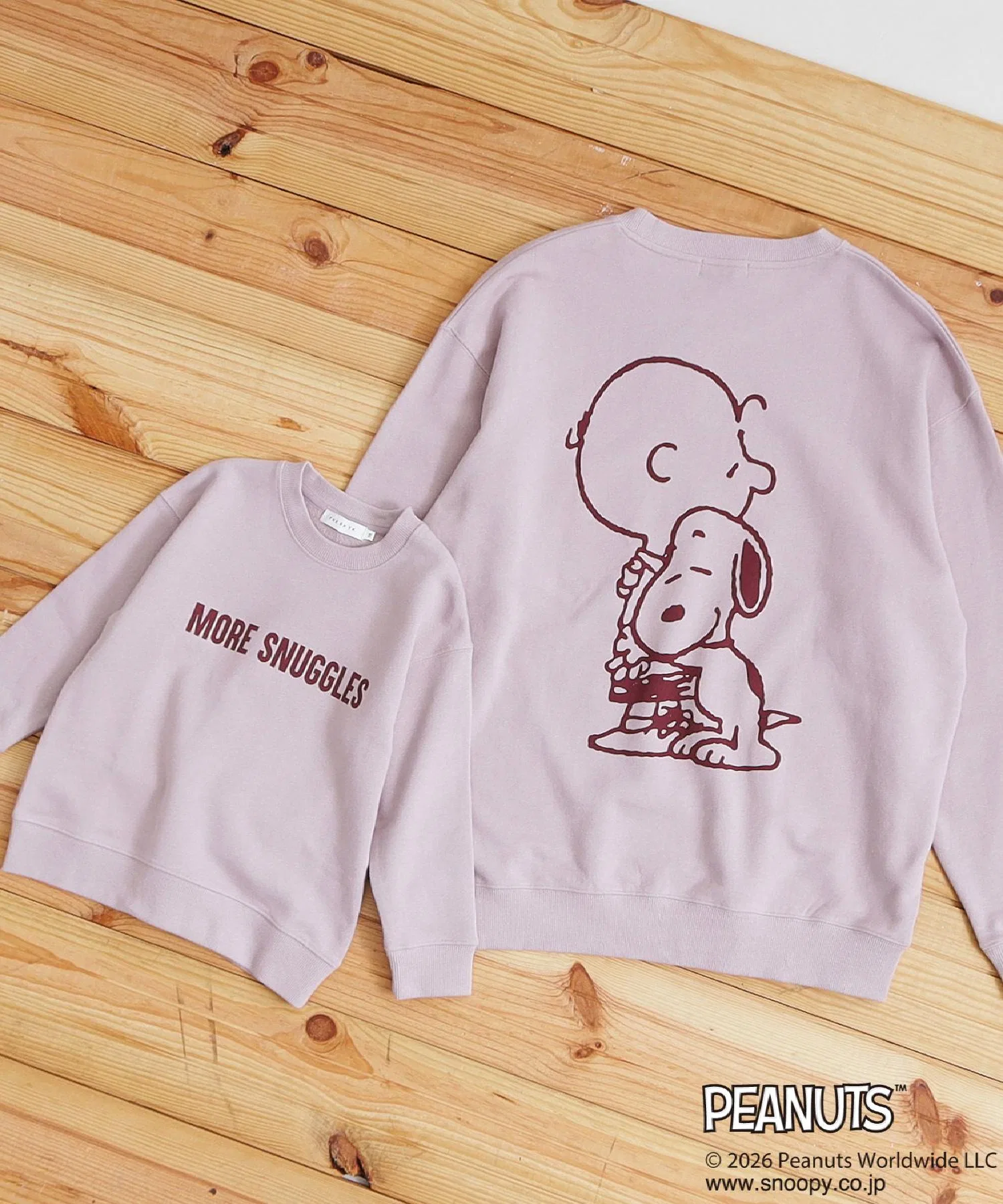 [110-160] PEANUTS / Мини-толстовка Peanuts Snoopy из французского махрового трикотажа — фото 4