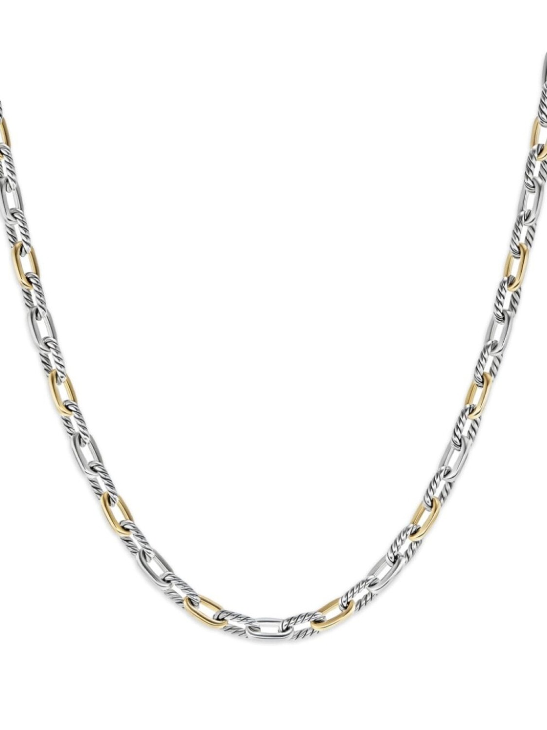 

Колье Madison из желтого золота и серебра David Yurman, серебряный