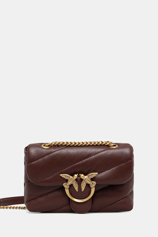

Кожаная сумка Pinko, бордовый