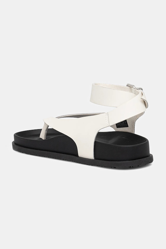 Кожаные сандалии TJW Ankle Strap Sandal Tommy Jeans, бежевый — фото 3
