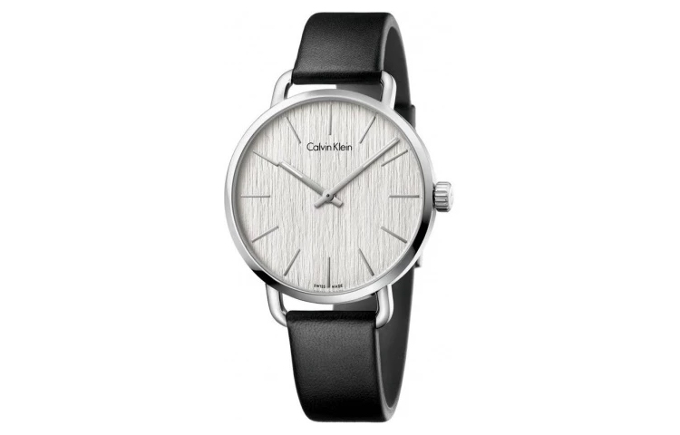

Calvin Klein Часы Wrist Watch Quartz Movement Leather Strap 41mm White Dial Men's Watch, White Dial