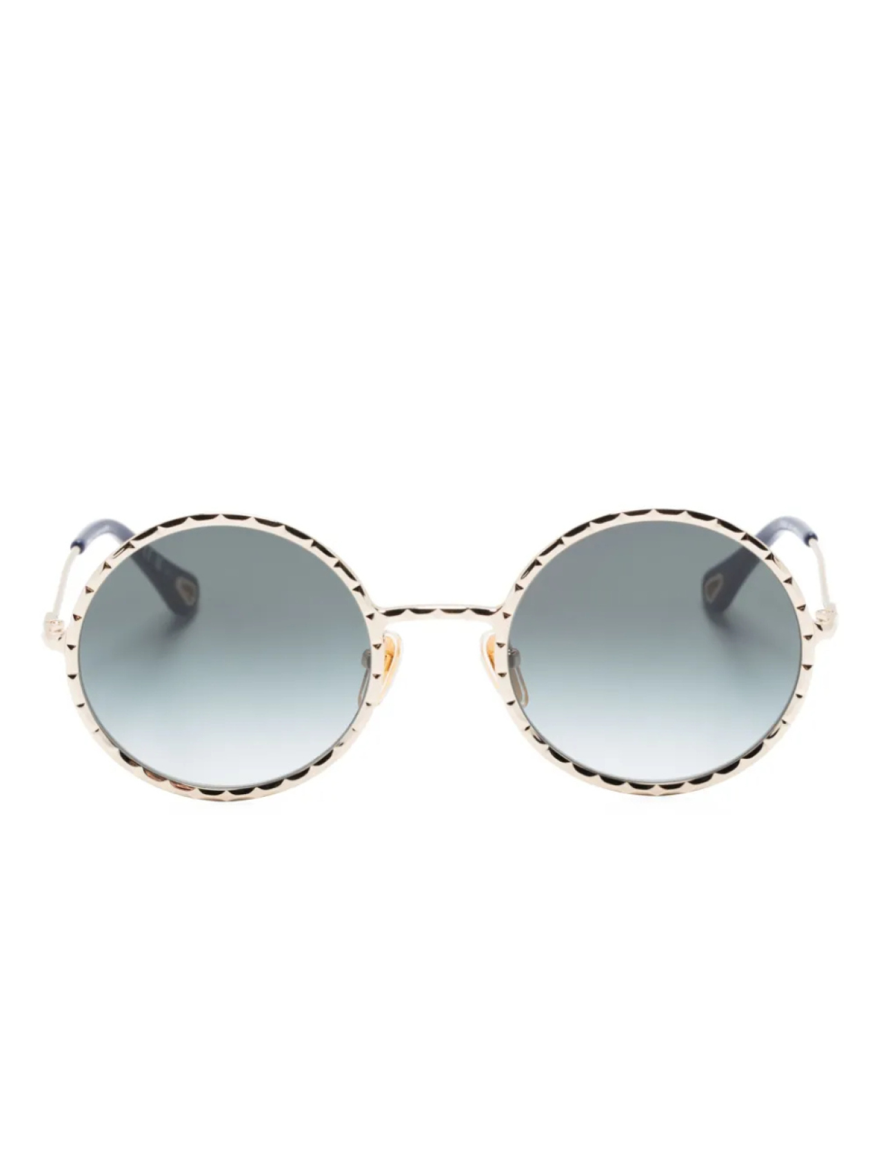 

Солнцезащитные очки в круглой оправе Chloé Eyewear, золотой