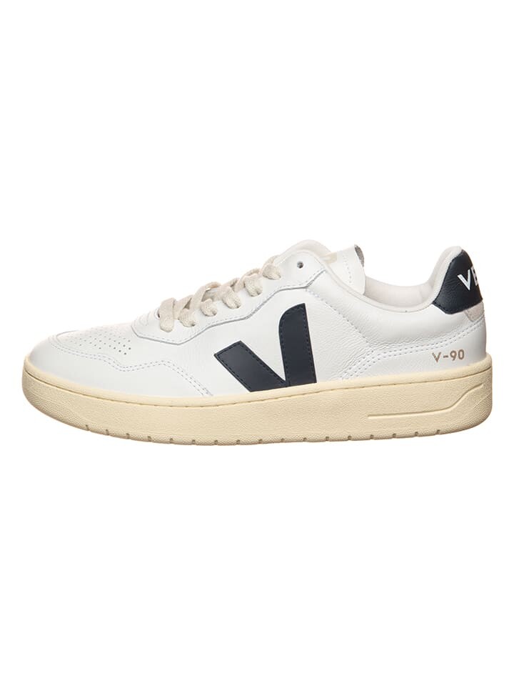 

Кроссовки на шнуровке Veja Leder-Sneakers V 90, цвет Weiß/Schwarz