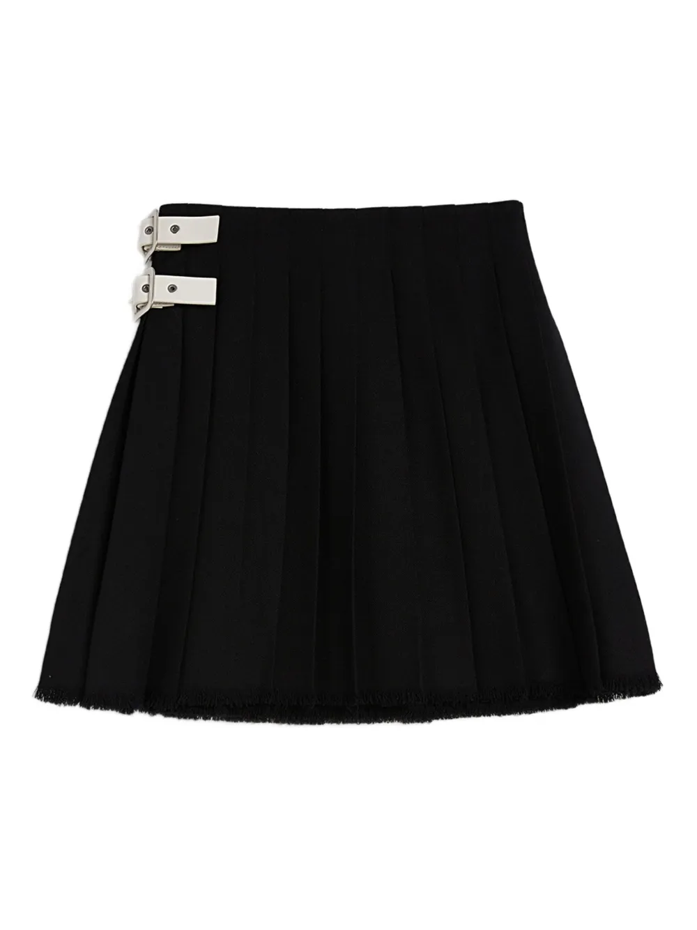 

Шерстяная юбка мини JIL SANDER, черный