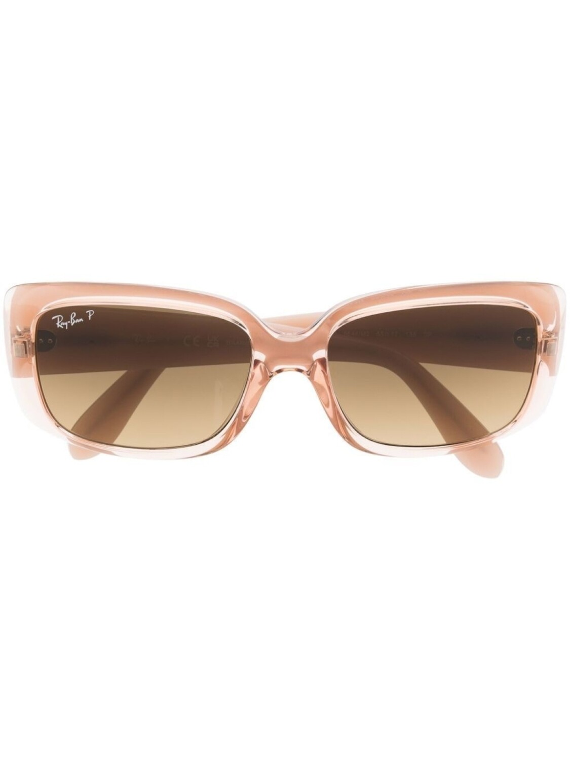 

Ray-Ban солнцезащитные очки в прямоугольной оправе, розовый
