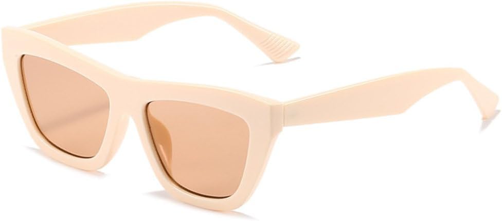 

Солнцезащитные очки One Piece Square Green Gradient Cat Eye для женщин, модные элегантные плоские солнцезащитные очки для мужчин, очки с защитой от УФ-излучения UV400 MTZJH, Beige Tea