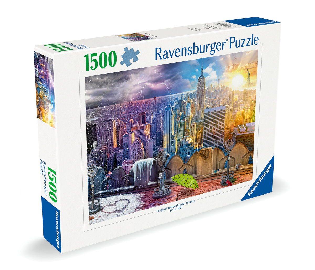 

2D пазл: Нью-Йорк летом и зимой 1500 деталей Ravensburger