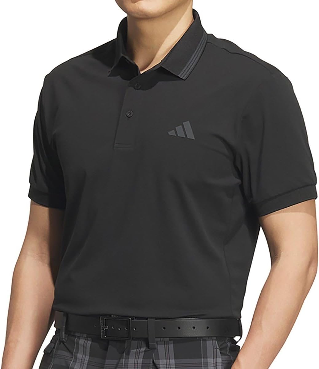 

Футболка-поло Adidas для гольфа с коротким рукавом, логотипом One-Point и защитой от УФ-излучения, черный