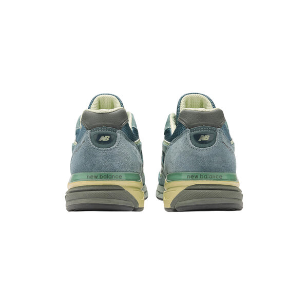 Кроссовки x auralee 990v4 made in usa 'dusty blue' New Balance, синий — фото 4