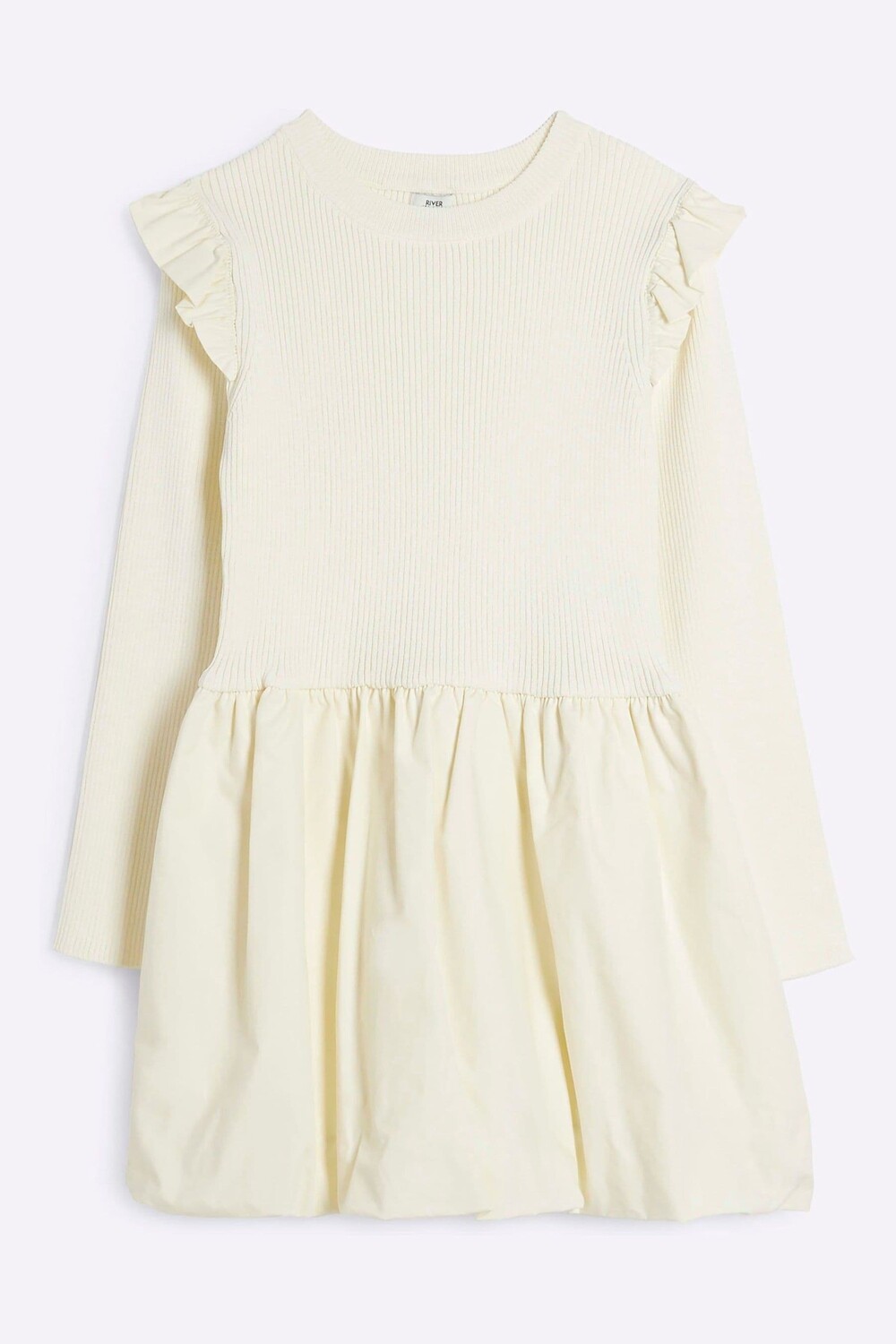 

Платье фонарик для девочек River Island, бежевый