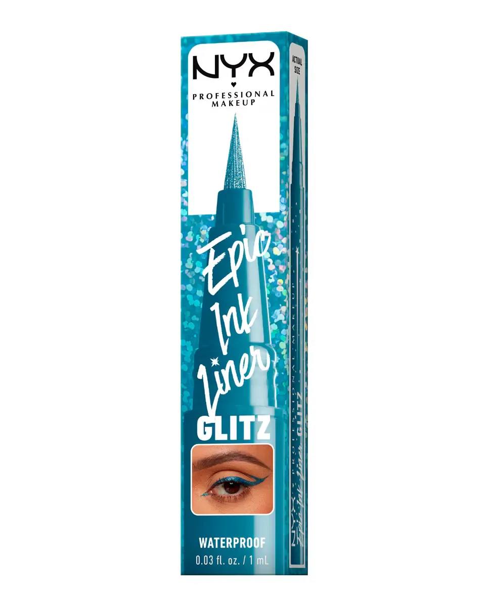Подводка для глаз Epic Ink Liner Nyx Nyx Professional Makeup, Glitz Tapered Twinkle — фото 3