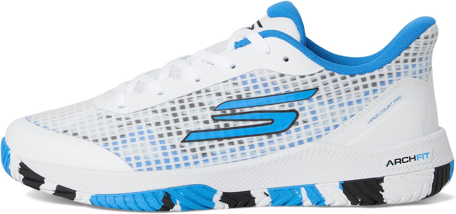 Кроссовки SKECHERS Go Train Arch Fit Viper Court Pro - Pickleball, цвет White/Blue — фото 4